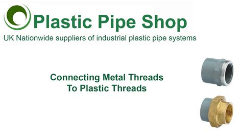 Connecting Metal Threads To Plastic Threads Youtube