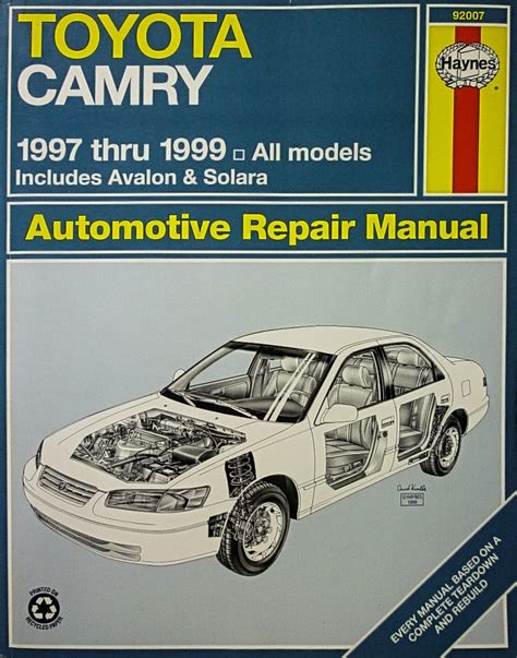 Download Ebook Toyota Camry Automotive Repair Manual Models Covered