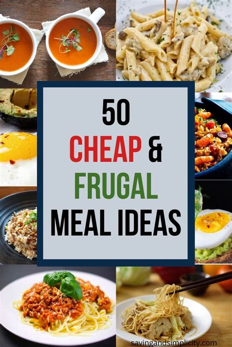 50 Cheap Meal Ideas Saving And Simplicity