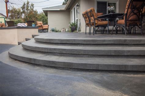 Stamped Concrete Steps Transitional Patio Orange County By Tru