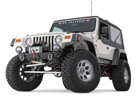 Warn 87700 Rock Crawler Stubby Front Bumper For 97 06 Jeep Wrangler Tj