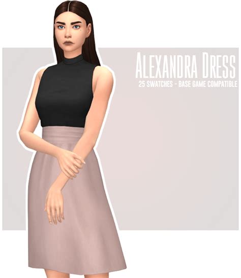 Sims 4 Alexandra Dress The Sims Book