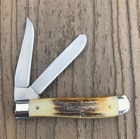 Case Xx Ss Usa Sp Ssp Dot Stag Mini Trapper Knife Old