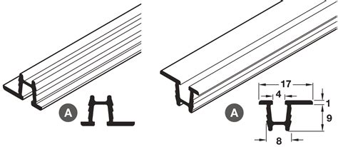 It can be individually adapted to all workshop or office requirements. Reversible Track/Channel, for Sliding Cabinet Doors ...