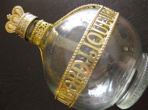 Vintage 1970s Chambord Liquor Bottle Round Onion Shape