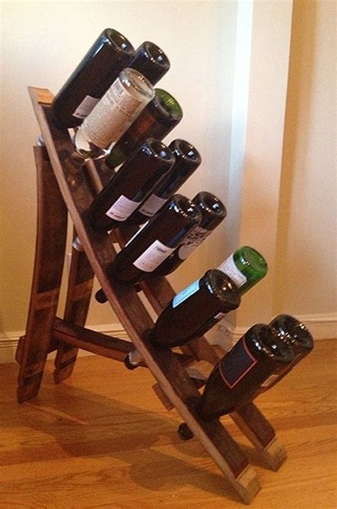 Hand Crafted French Oak Wine Barrel Wine Rack Reclaimed Wooden Wine