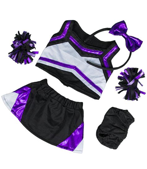 Purple And Black Cheerleader 16 Teddy Mountain