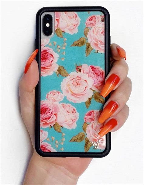 Wildflower Blue Floral Iphone 678 Plus Case Diy Phone Case Cute