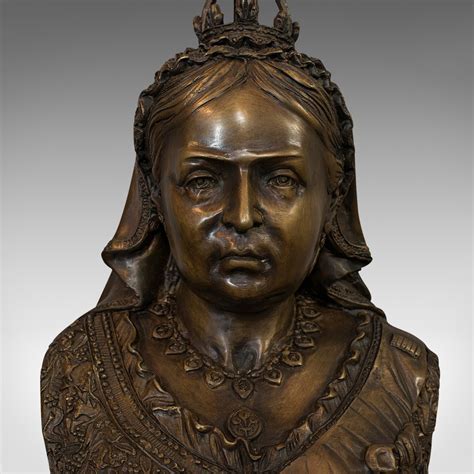 Antiques Atlas Vintage Bust Queen Victoria English Bronze
