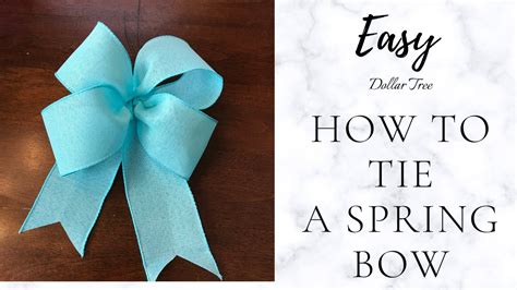 How To Tie A Bow With Ribbon Step By Step