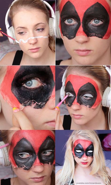 You can also see me transform a doodle into. Deadpool Makeup Tutorial! | Marvel halloween costumes ...