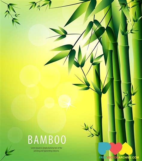 Bamboo Vector Background Illustration Vector For Free Download Freeimages