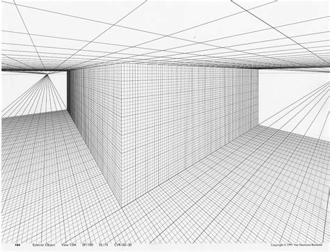 Perspective Drawing Grid Template
