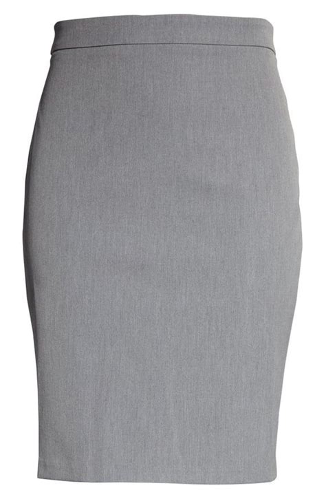 Grey Pencil Skirt Stretch Pencil Skirt Grey Pencil Skirt Pencil Skirt