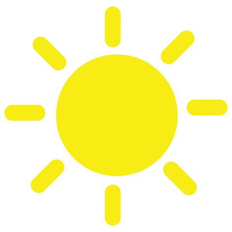 Sunny Weather Icon Sun Icon Weather Forecast Icon For Sunny Weather