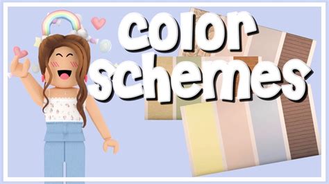 Aesthetic Color Schemes Tips Roblox Bloxburg Youtube