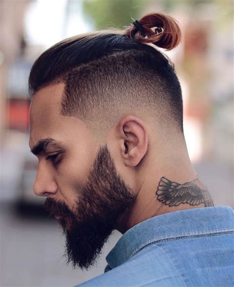 11 Awesome Man Bun Hairstyles With A Fade For 2024 Man Bun Hairstyles