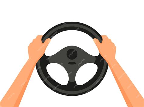 Premium Vector Steering Wheel Icon Hands On Steering Wheel Driver
