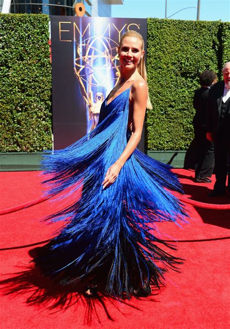 Heidi Klums Creative Arts Emmys Dress Was Designed By A Project Runway Contestant And She