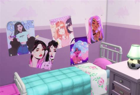 Cute Girl Posters For The Sims 4 Sims 4 Anime Sims 4 Sims 4 Teen