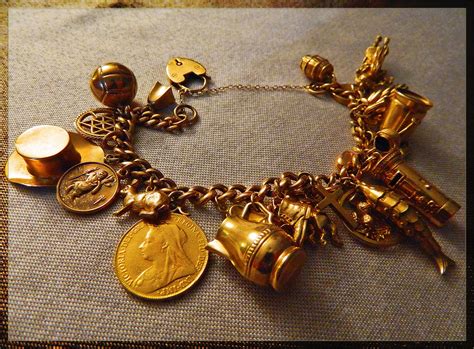 Solid Gold Victorian Charm Bracelet Circa Late 1800s Flickr