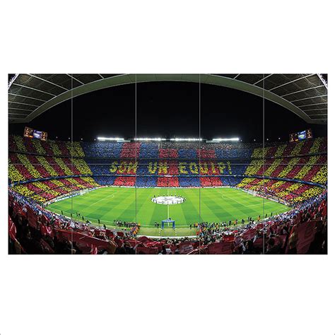 It opened in 1957 and has been the home stadium of fc barcelona since its completion. FC Barcelona Barca Football Soccer Stadium Block Giant Poster