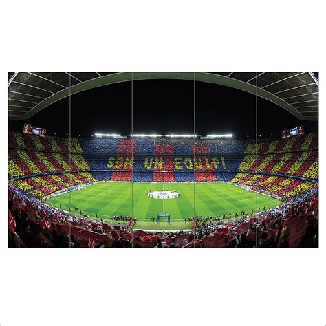 Explore all the different parts; FC Barcelona Barca Football Soccer Stadium Block Giant Poster