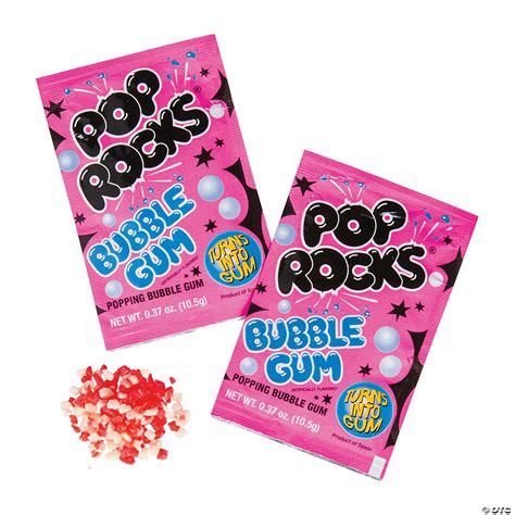 Pop Rocks Bubble Gum Hard Candy 24 Pc Oriental Trading