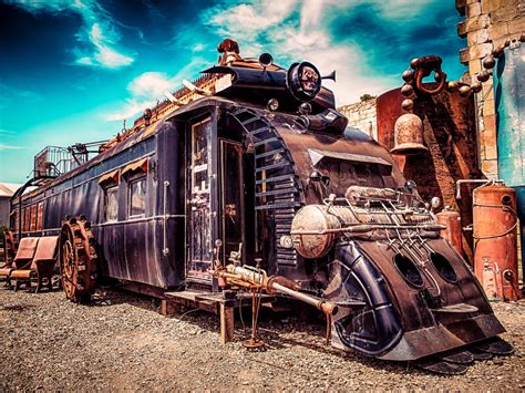 Steampunk Train By Wolfblueeyes On Deviantart