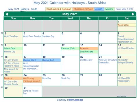 January february march april may june july august september october november december. Print Friendly May 2021 South Africa Calendar for printing