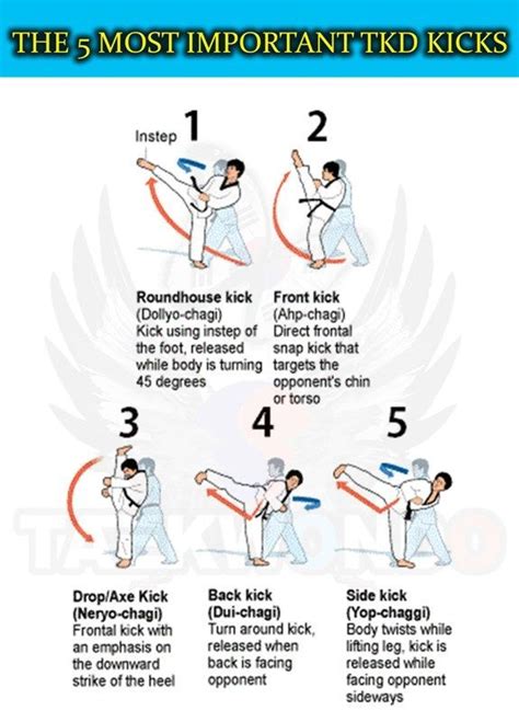 Taekwondo Moves And Names Self Control Self Defense