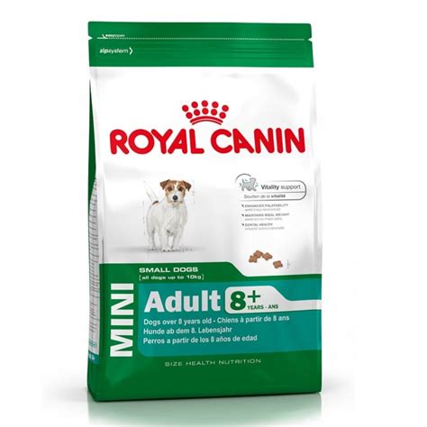 Vitamins c, e, lutein and taurine for boosting immunity; Royal Canin Mini Adult 8+ Dog Food 8kg | Feedem
