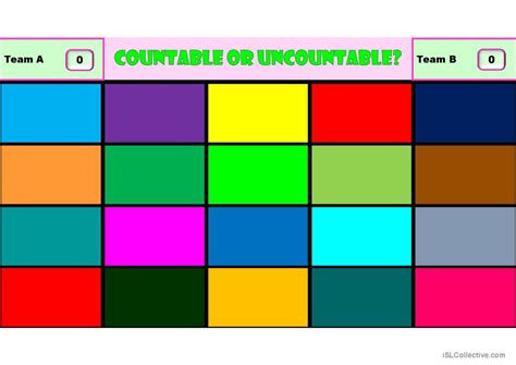Countable Or Uncountable Food Game English Esl Powerpoints