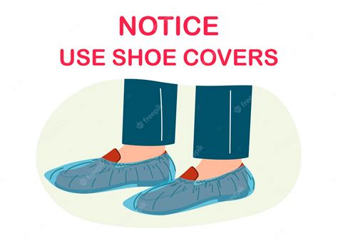 Premium Vector Dirty Shoes And Shoe Covers Vector Illustration
