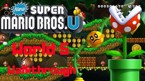 New Super Mario Bros U Walkthrough World 5 Youtube
