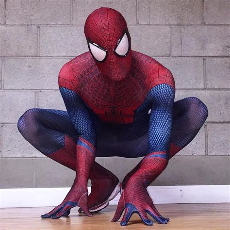 the amazing spiderman costume original movie 3d print spandex spider man superhero costumes tasm