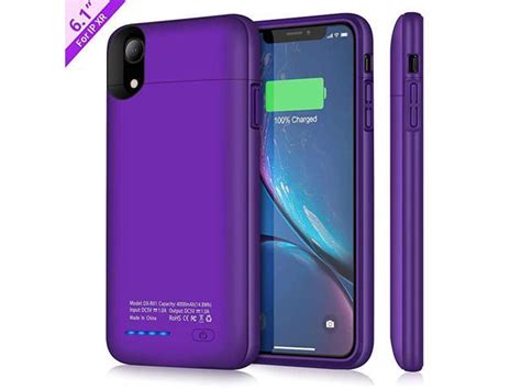 Battery Case For Iphone Xr 4000mah Ultra Slim Protective Portable