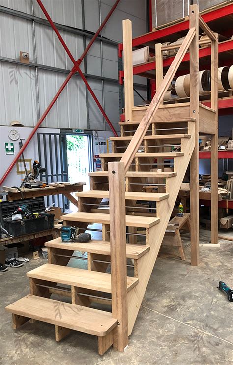 Wood and glass combined look great for your homes staircase. External staircases- External Timber Staircases from Stairplan