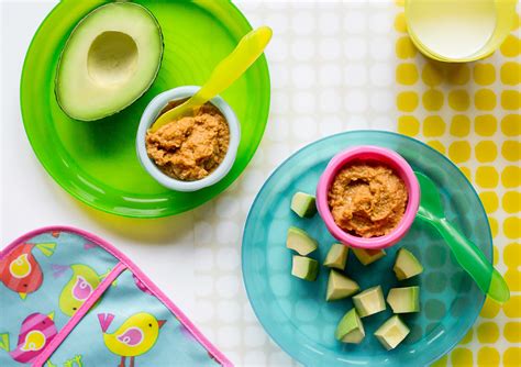Peel, cut, and mash the avocado. Avocado and sweet potato baby food recipe #LoveOneToday ...