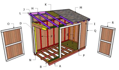 6x12 Lean To Shed Roof Free Diy Plans Howtospecialist How To