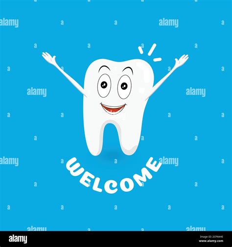 White And Healthy Tooth Welcomes Visitors Happy And Healthy Smile
