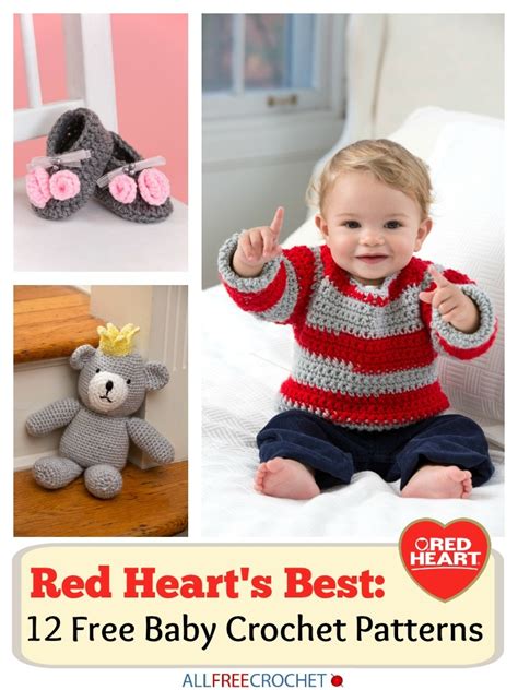 Free Red Heart Crochet Patterns