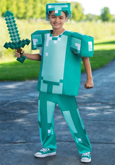Deluxe Minecraft Armor Costume For Kids