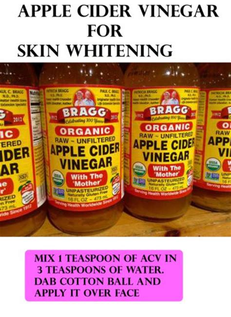 How To Use Apple Cider Vinegar For Skin Whitening 7 Methods Skin