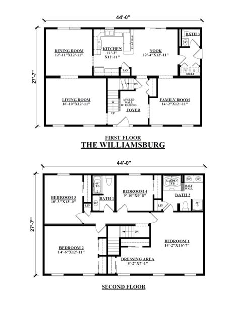 Floor Plans Two Story Homes Viewfloor Co
