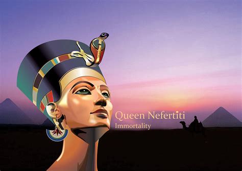 Nefertiti Digital Art By Debbie Mcintyre