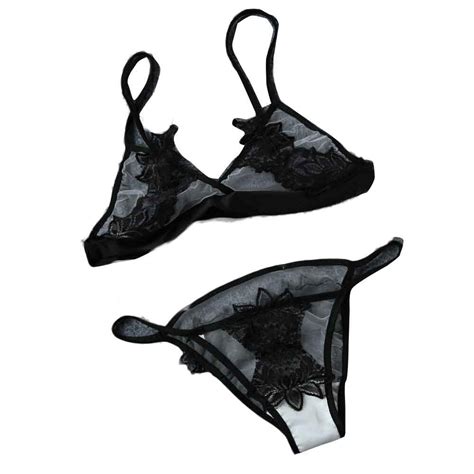 2017 Hot Sexy Lingerie Bra Set Translucent Corset Lace Hollow Bra