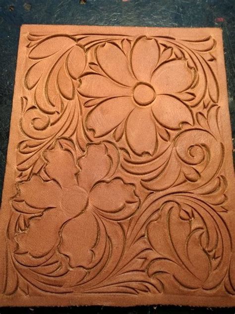 Leather Carving Leather Art Hand Tooled Leather Leather Tooling
