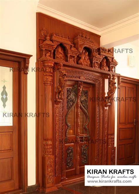 Carved Pooja Door By Kiran Enterprises Classic Homify In 2020 Room
