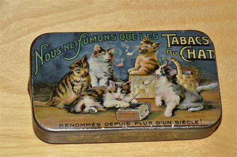 A Very Rare Cat Tini Wish This One Was Mine Vintage Tea Tins